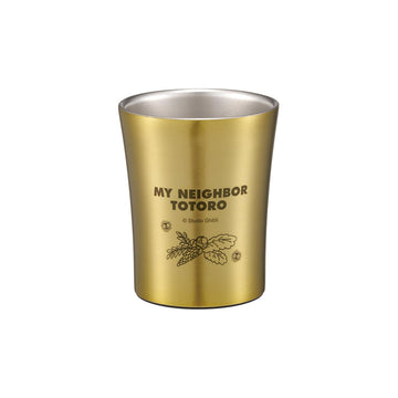 MY NEIGHBOR TOTORO STAINLESS STEEL TUMBLER  (TREE NUTS) GOLD